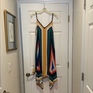 Jealous Tomato Asymmetrical Yellow and Green Dress